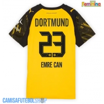 Camisa de time de futebol Borussia Dortmund Emre Can #23 Replicas 1º Equipamento Feminina 2025-26 Manga Curta